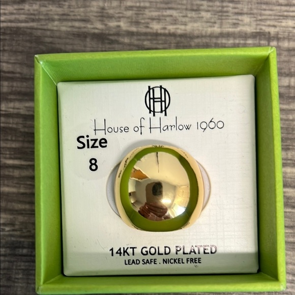 House of Harlow 1960 Gold Plated Statement Ring | Size 8 ✨ - Picture 3 of 7